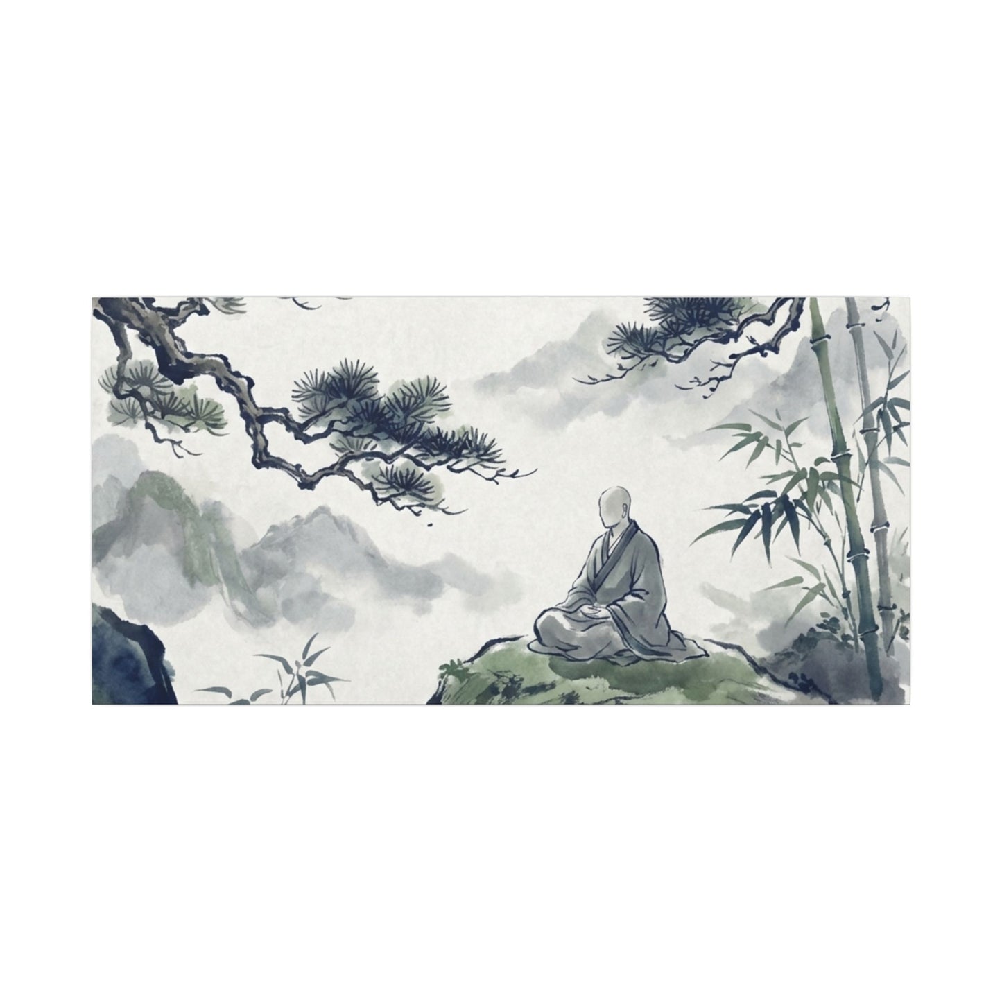 Zen Sumi-e Canvas Art