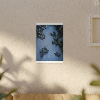 Earthy Silk Drape Canvas Art - Minimal Line Japandi