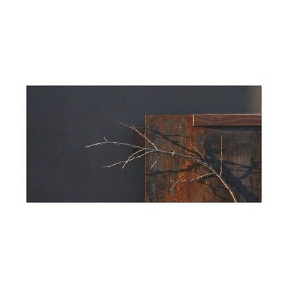 Ma Rust Patina Canvas Art - Dark Japandi Dark Texture