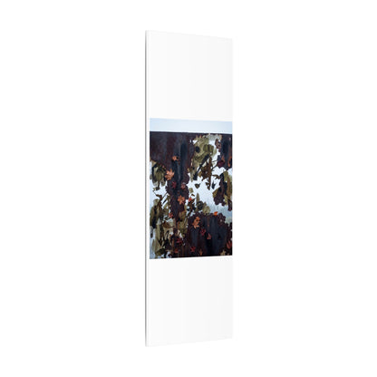 Rust Patina Charcoal Ink Canvas Art | Sophisticated Dark Japandi Art