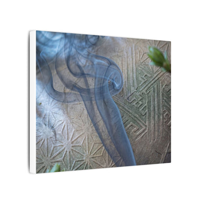 Spring Incense Smoke Japanese Pattern Canvas Art | Neutral Decor