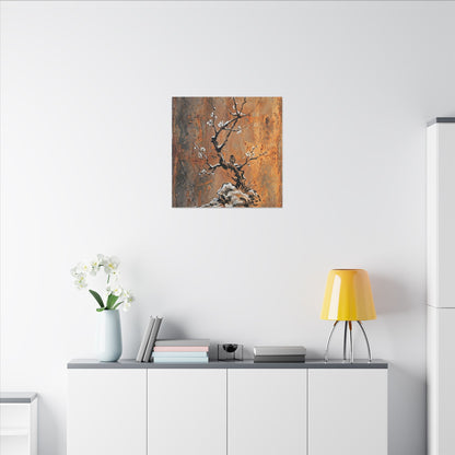 Datsuzoku Rust Patina Canvas Art - Zen Sumi E