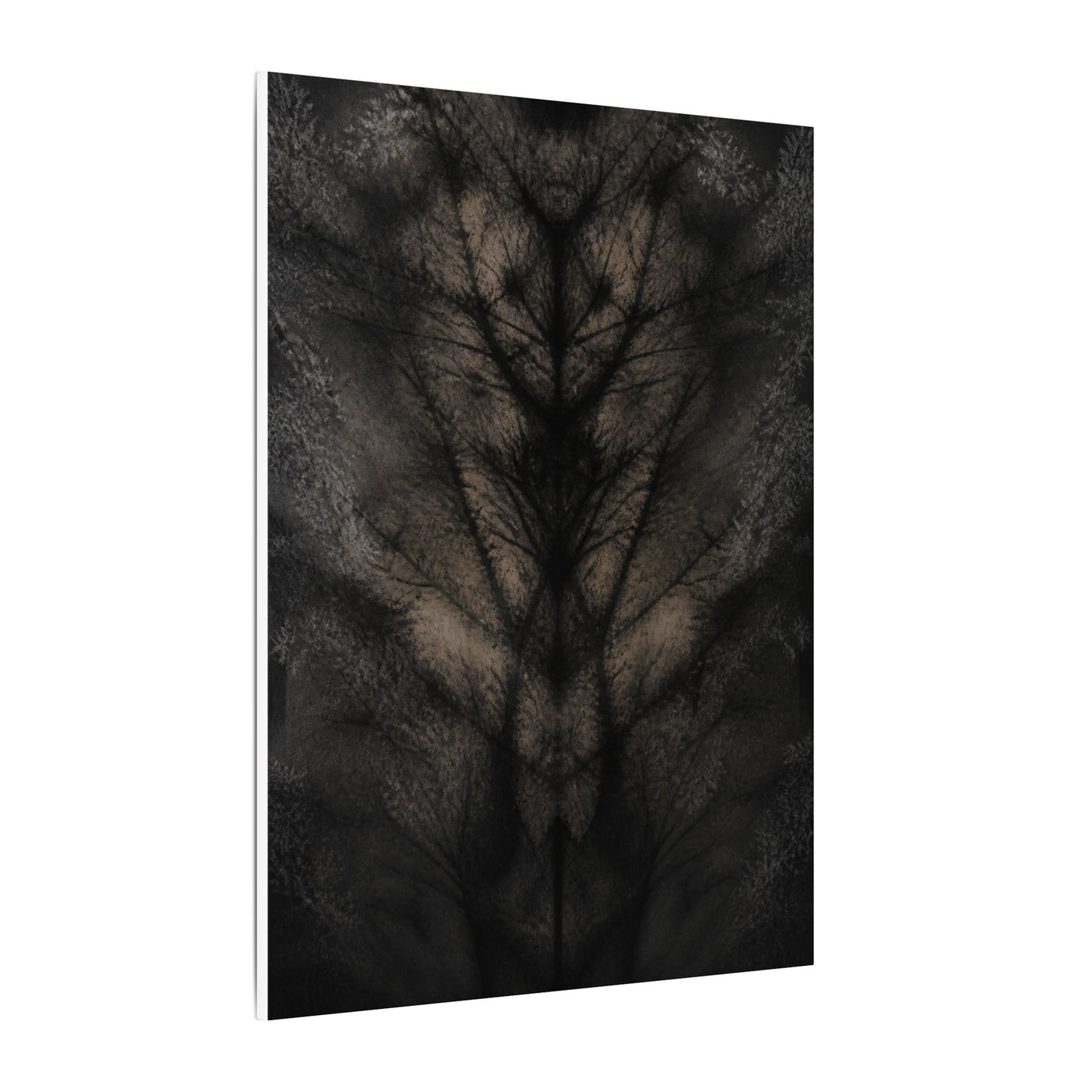 Seijaku Shadow Play Canvas Art - Dark Japandi Charcoal Ink