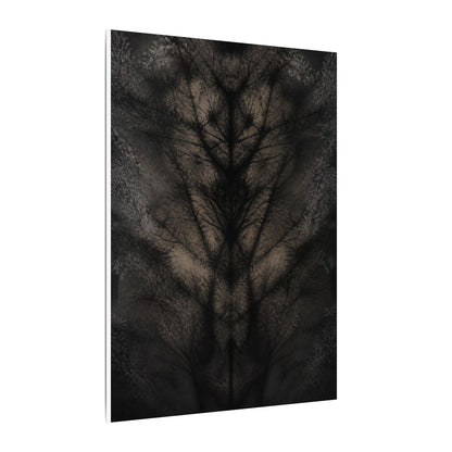 Seijaku Shadow Play Canvas Art - Dark Japandi Charcoal Ink