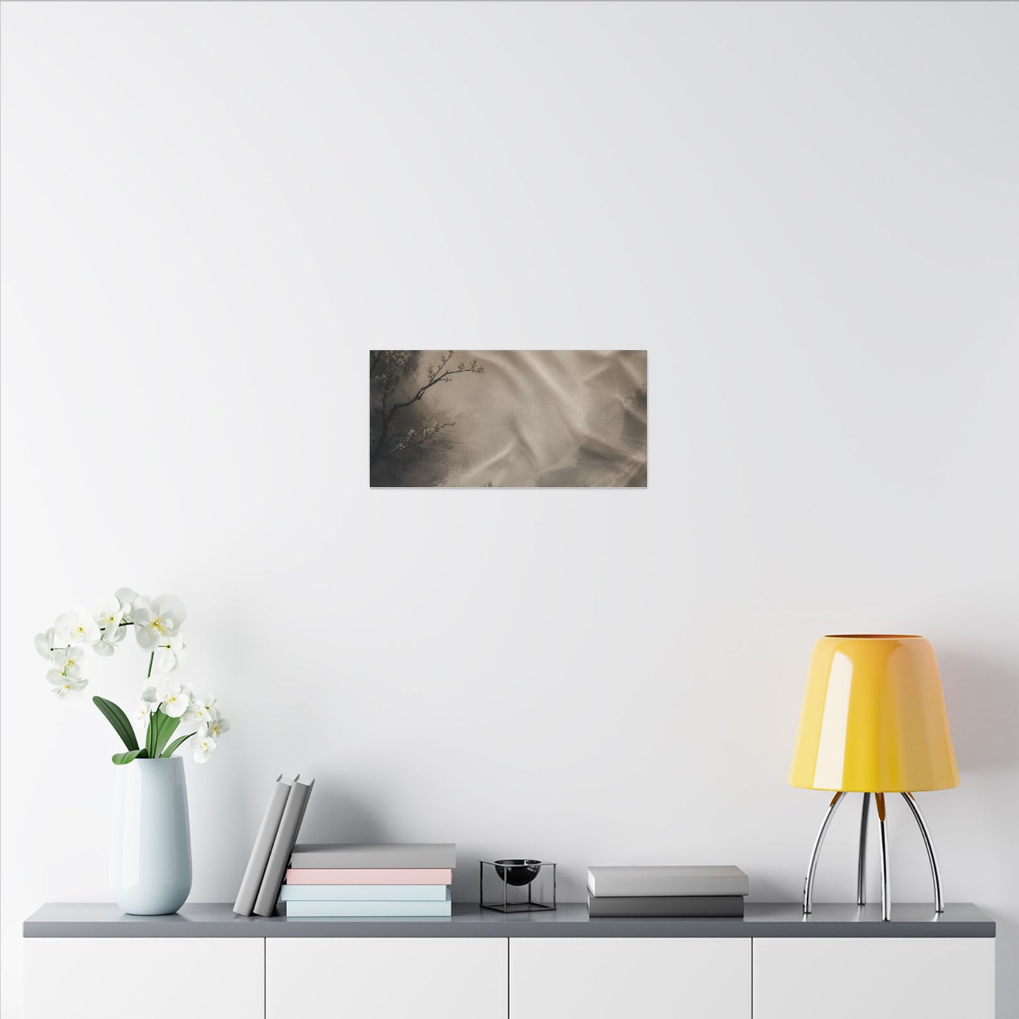 Silk Drape Canvas Art | Spring Japandi Japanese Pattern Art