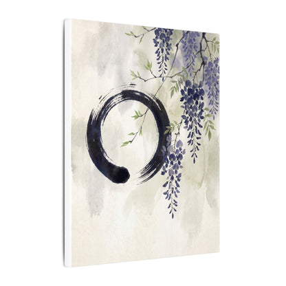 Wisteria Enso Canvas Art | Serene Zen Art