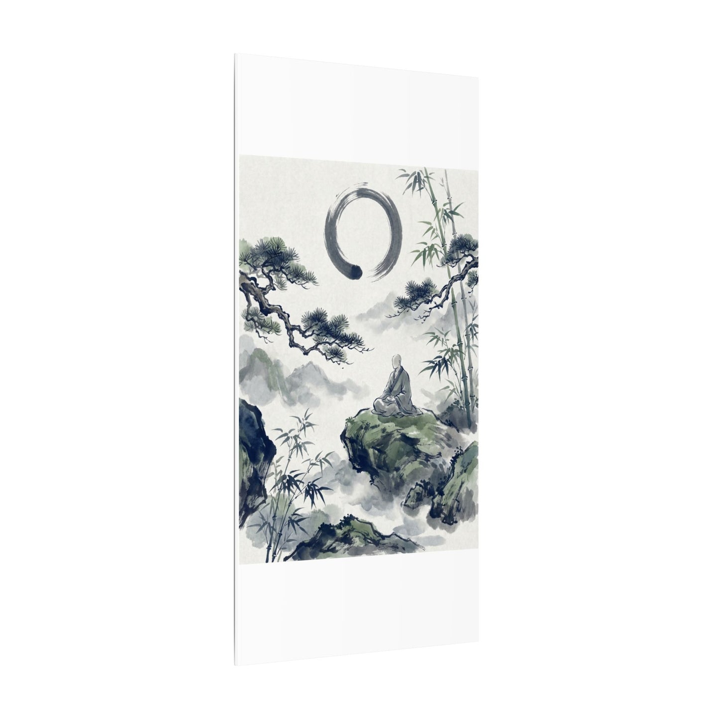 Zen Sumi-e Canvas Art