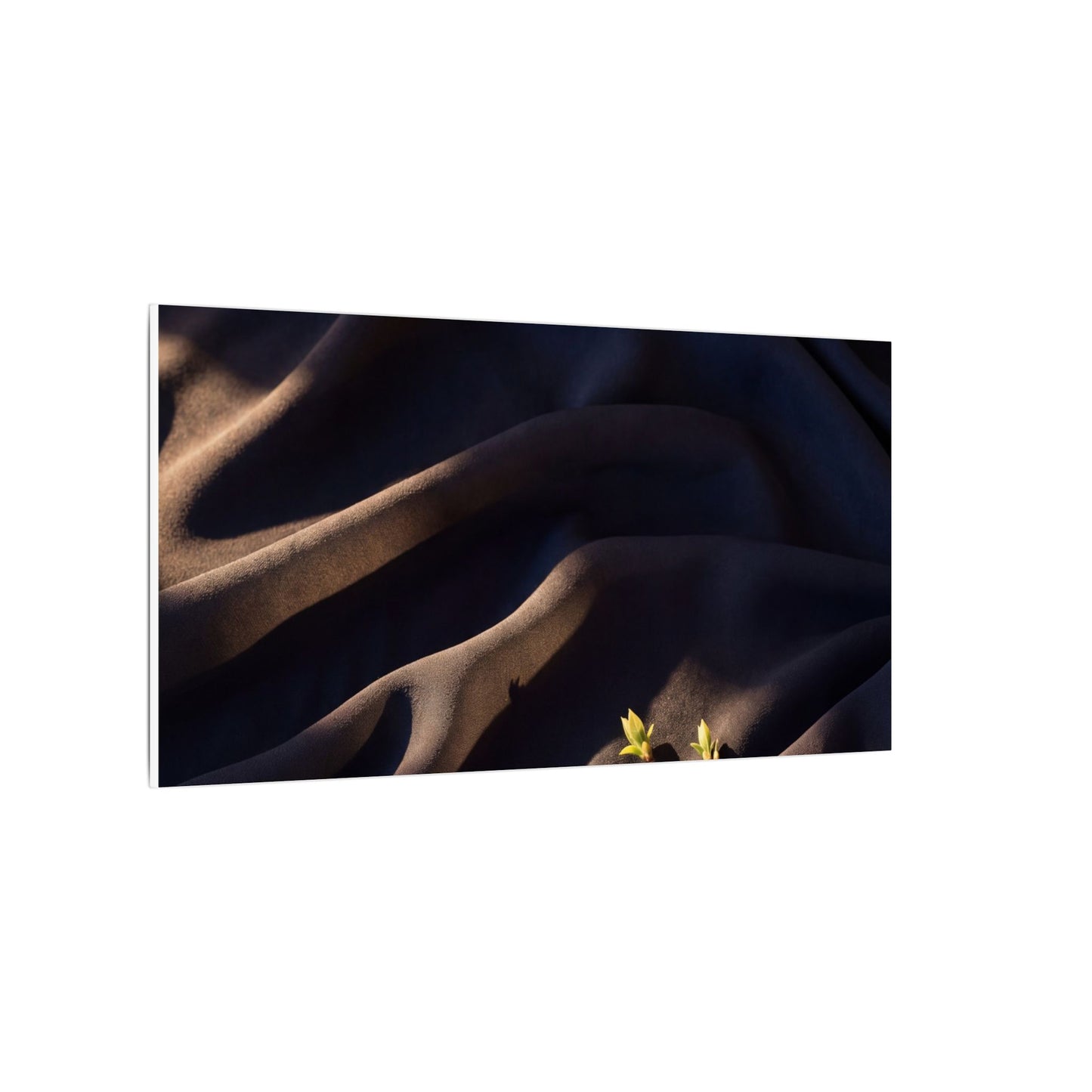 Silk Drape Shadow Zen Canvas Art | Luxurious Dark Japandi Art