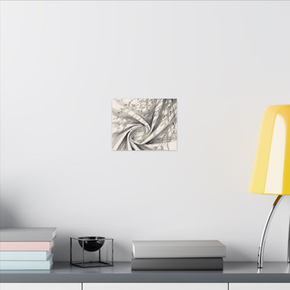 Silk Drape Spring Canvas Art | Zen Contemplative Design