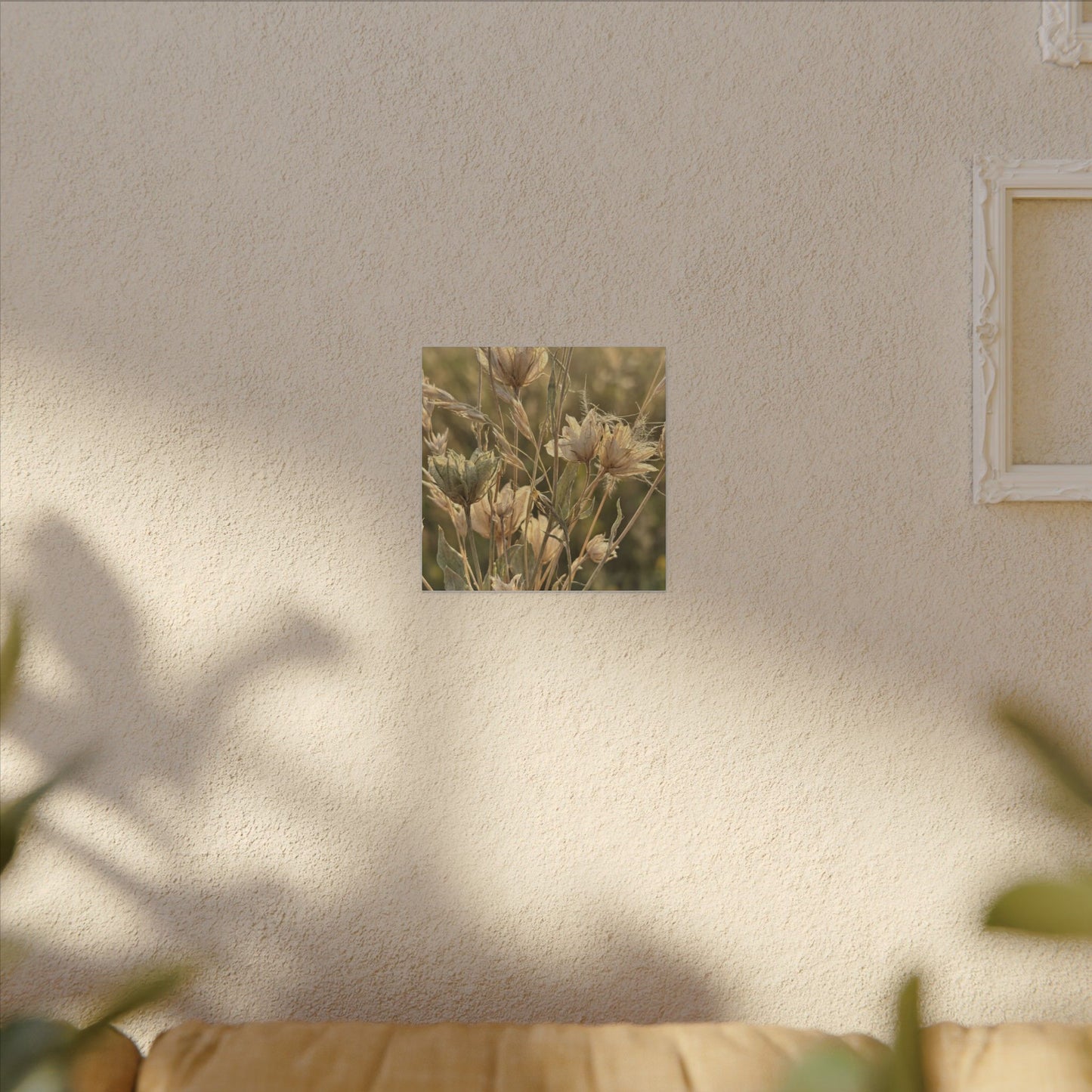 Summer Dried Flowers Minimal Line Canvas Art | Cozy Decor