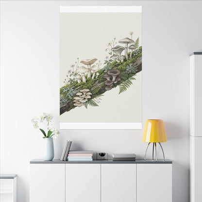 Dried Flowers Spring Canvas Art | Japandi Neutral Design