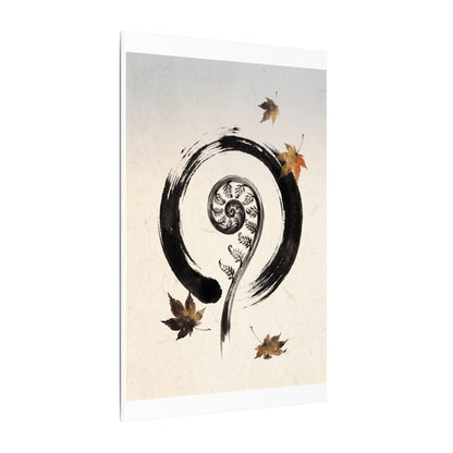 Fern Unfurling Autumn Canvas Art | Zen Peaceful Design