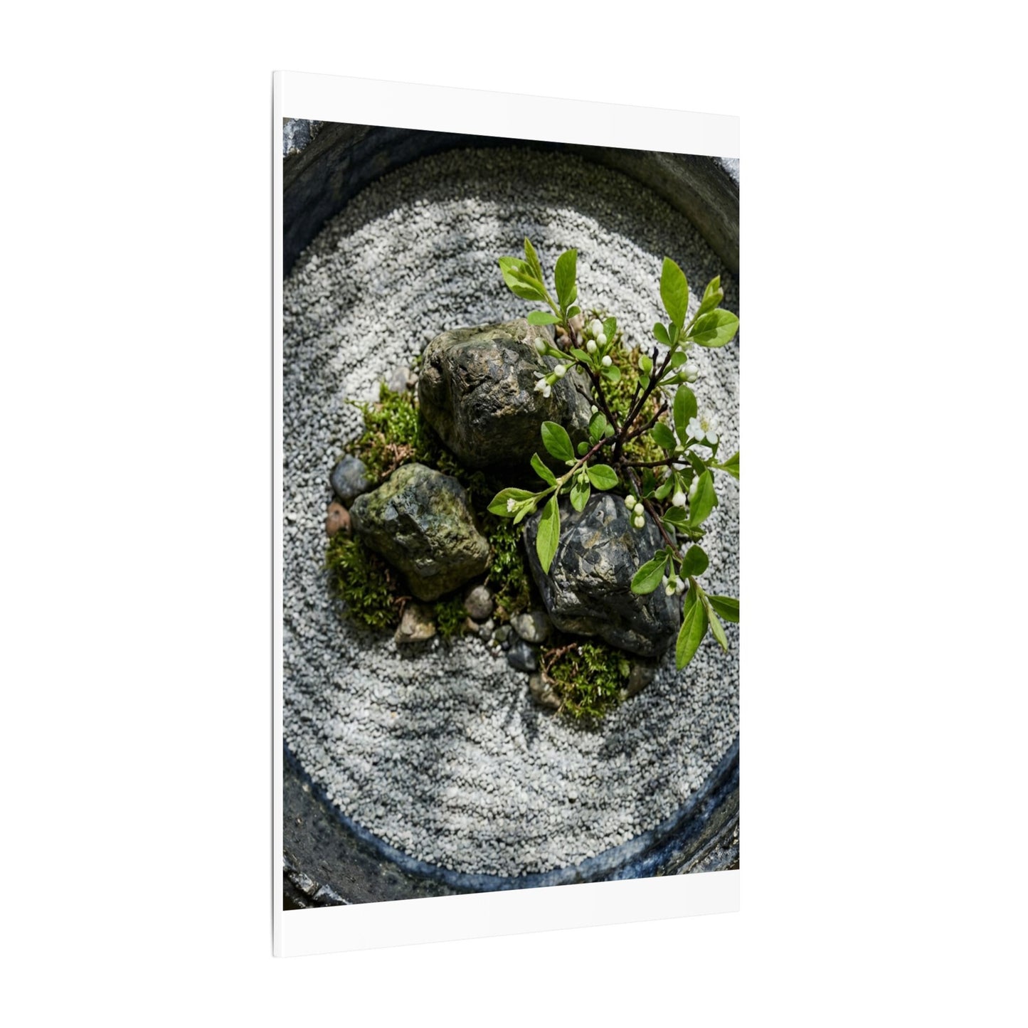 Zen Ceramic Bowl in Dappled | Karesansui Canvas Art