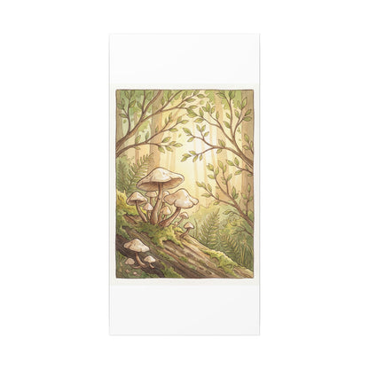 Spring Wild Mushrooms Mushroom Illustration Canvas Art | Cozy Decor