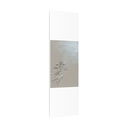 Pine Tree Minimal Line Canvas Art | Warm Japandi Art