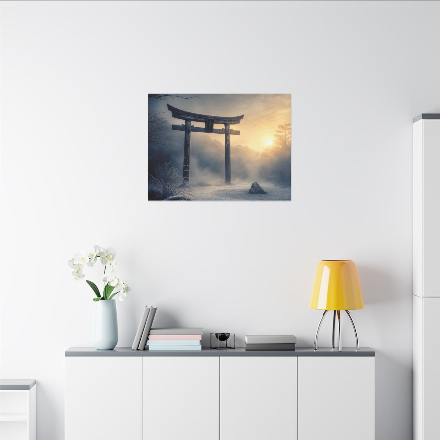 Zen Torii Gate in Golden Hour | Karesansui Canvas Art