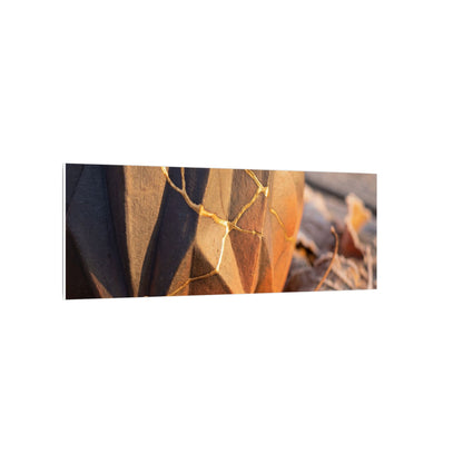Paper Fold Gold Repair Canvas Art | Philosophical Kintsugi Art