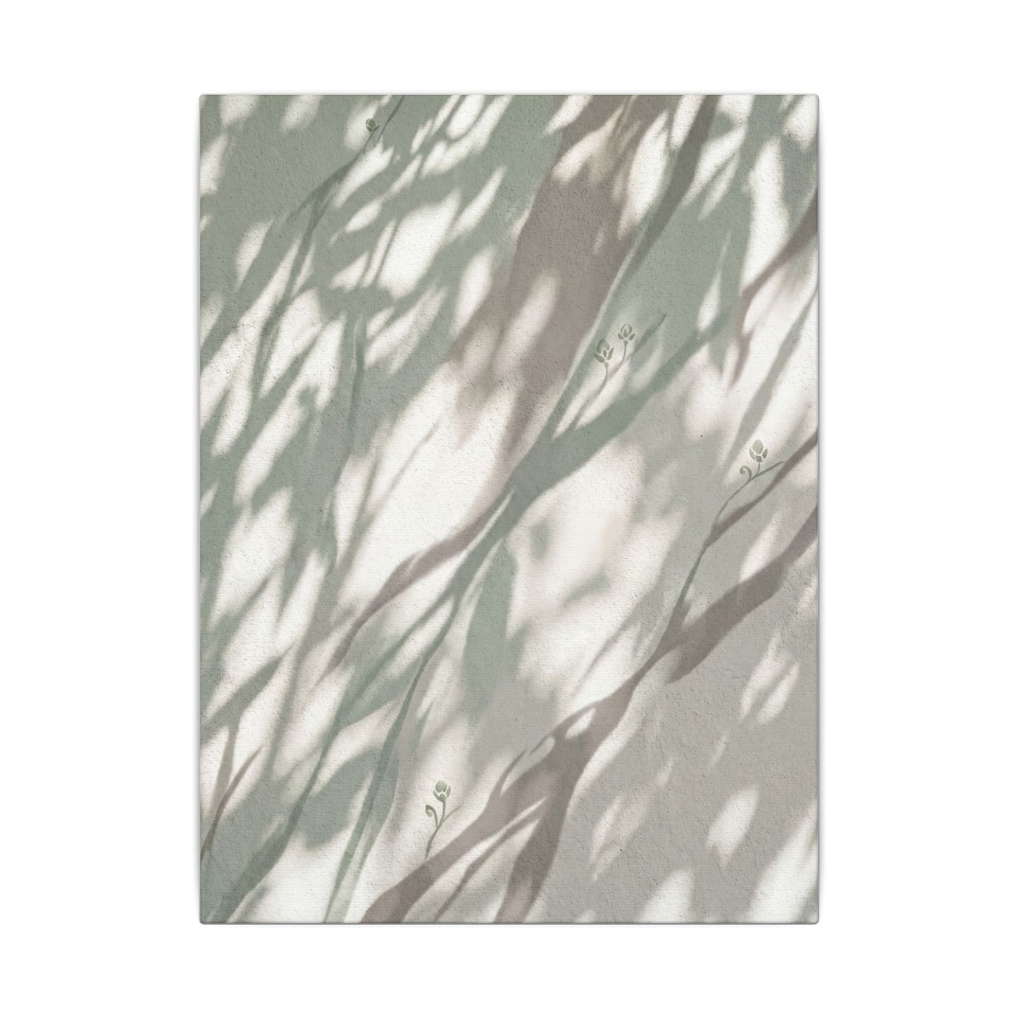 Japandi Shadow Play in Dappled | Japanese Pattern Canvas Art