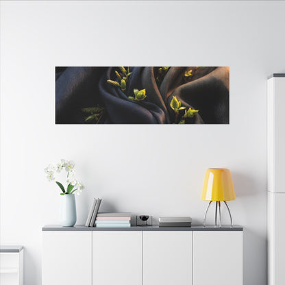 Spring Silk Drape Moody Minimal Canvas Art | Luxurious Decor