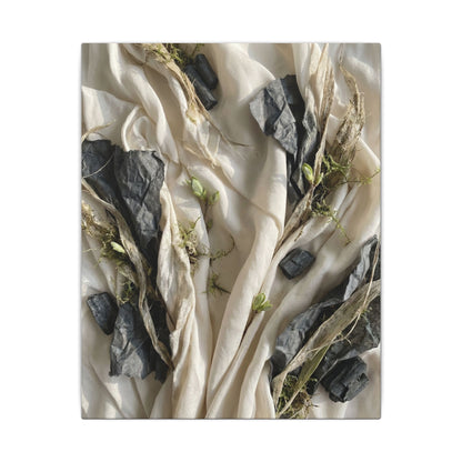 Spring Silk Drape Texture Canvas Art | Warm Decor