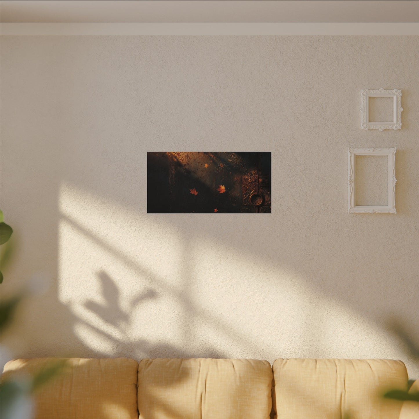 Dark Japandi Rust Patina in Golden Hour | Shadow Zen Canvas Art