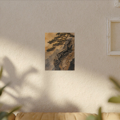 Summer Pine Tree Texture Canvas Art | Cozy Decor