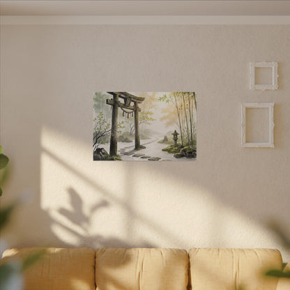 Peaceful Torii Gate Canvas Art - Karesansui Zen