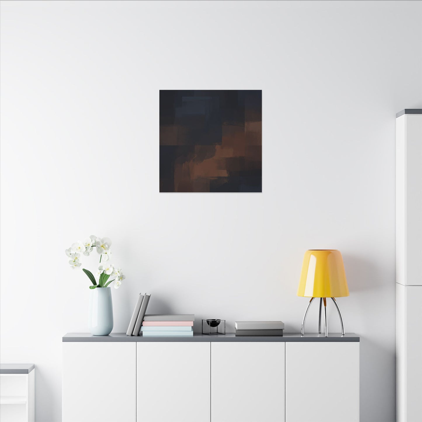Wabi-sabi Minimal-line Japandi Charcoal Canvas Art