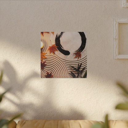 Tranquil Rock Garden Canvas Art - Enso Zen