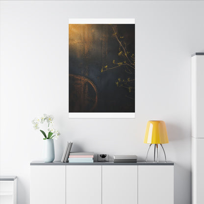 Spring Rust Patina Dark Texture Canvas Art | Moody Decor