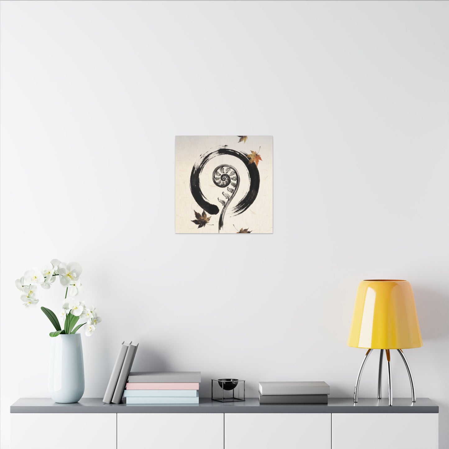 Fern Unfurling Autumn Canvas Art | Zen Peaceful Design
