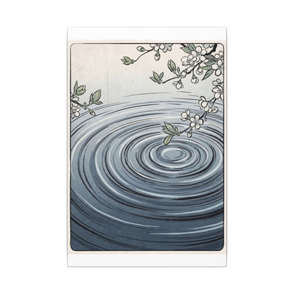 Calm Water Ripple Canvas Art - Ukiyo E Inspired Zen