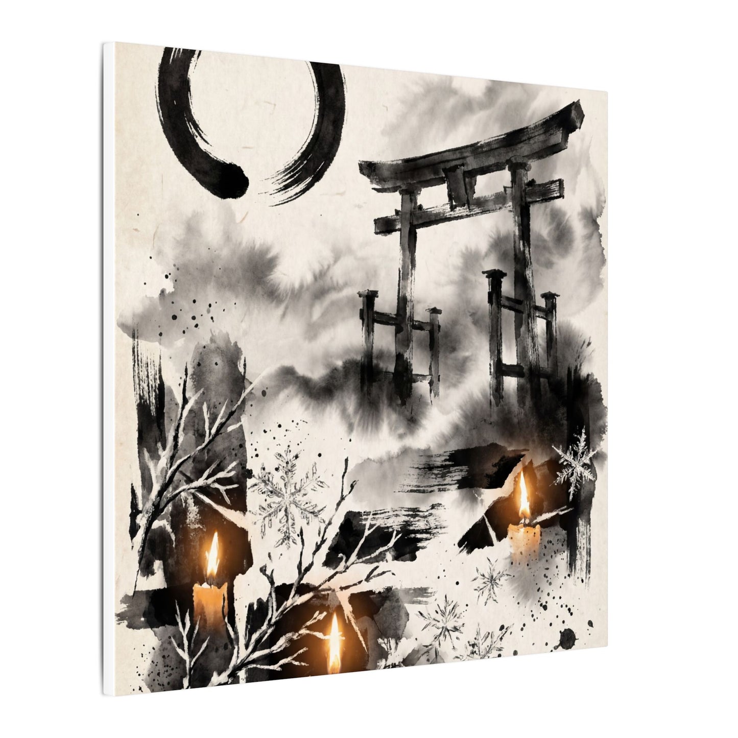 Candlelight Torii Gate Canvas Art - Zen Datsuzoku