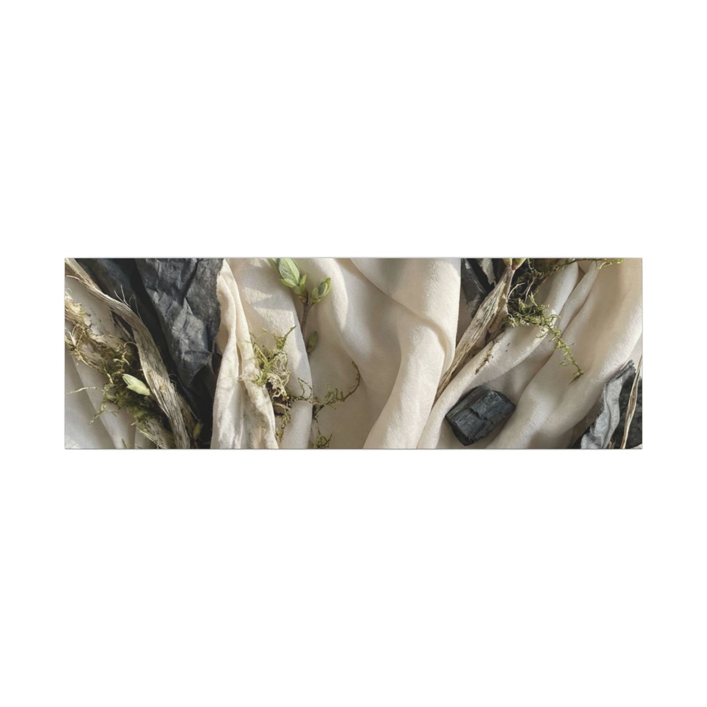 Spring Silk Drape Texture Canvas Art | Warm Decor