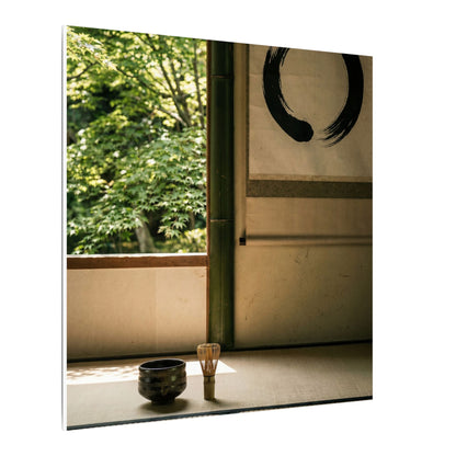Tea Ceremony Enso Canvas Art | Serene Zen Art