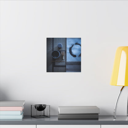 Tea Ceremony Enso Canvas Art | Calm Zen Art