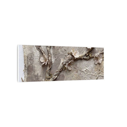 Summer Cherry Blossom Texture Canvas Art | Earthy Decor