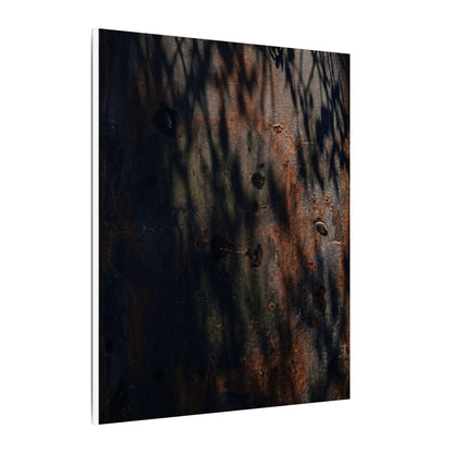 Rust Patina Shadow Zen Canvas Art | Luxurious Dark Japandi Art