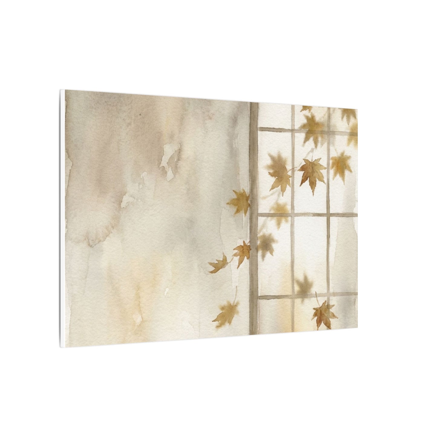 Warm Shoji Screen Canvas Art - Watercolor Japandi