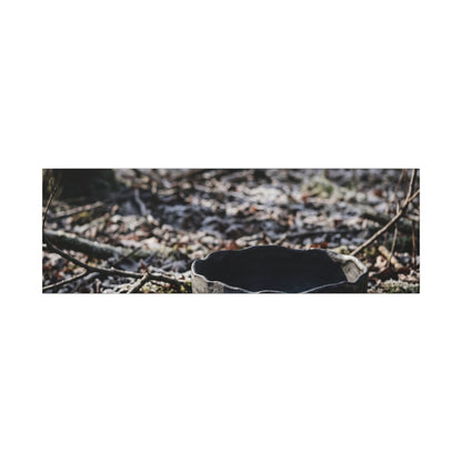 Dappled Ceramic Bowl Canvas Art - Dark Japandi Kanso