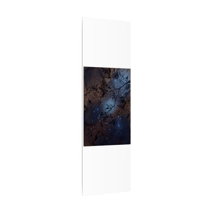 Bold Cherry Blossom Canvas Art - Charcoal Ink Dark Japandi