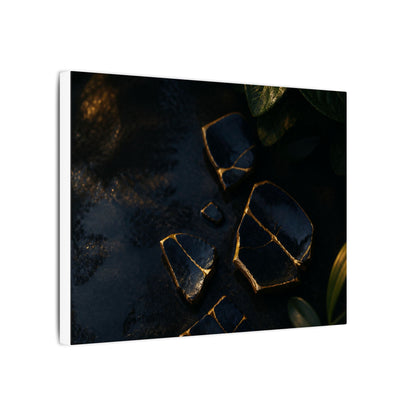 Summer Broken Pottery Moody Minimal Canvas Art | Atmospheric Decor