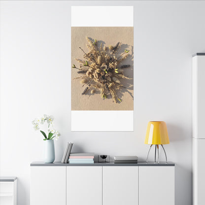 Dried Flowers Spring Canvas Art | Japandi Earthy Design