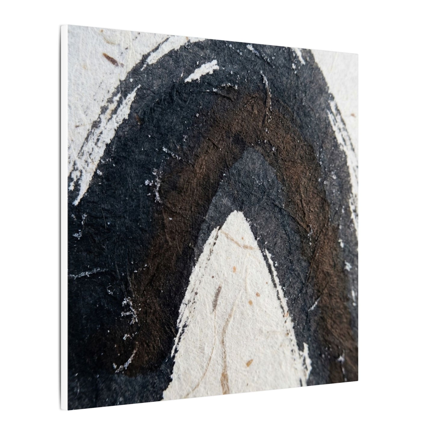 Moody Ink Brushstroke Canvas Art - Moody Minimal Dark Japandi