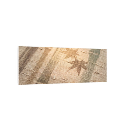 Autumn Bamboo Grove Japanese Pattern Canvas Art | Neutral Decor