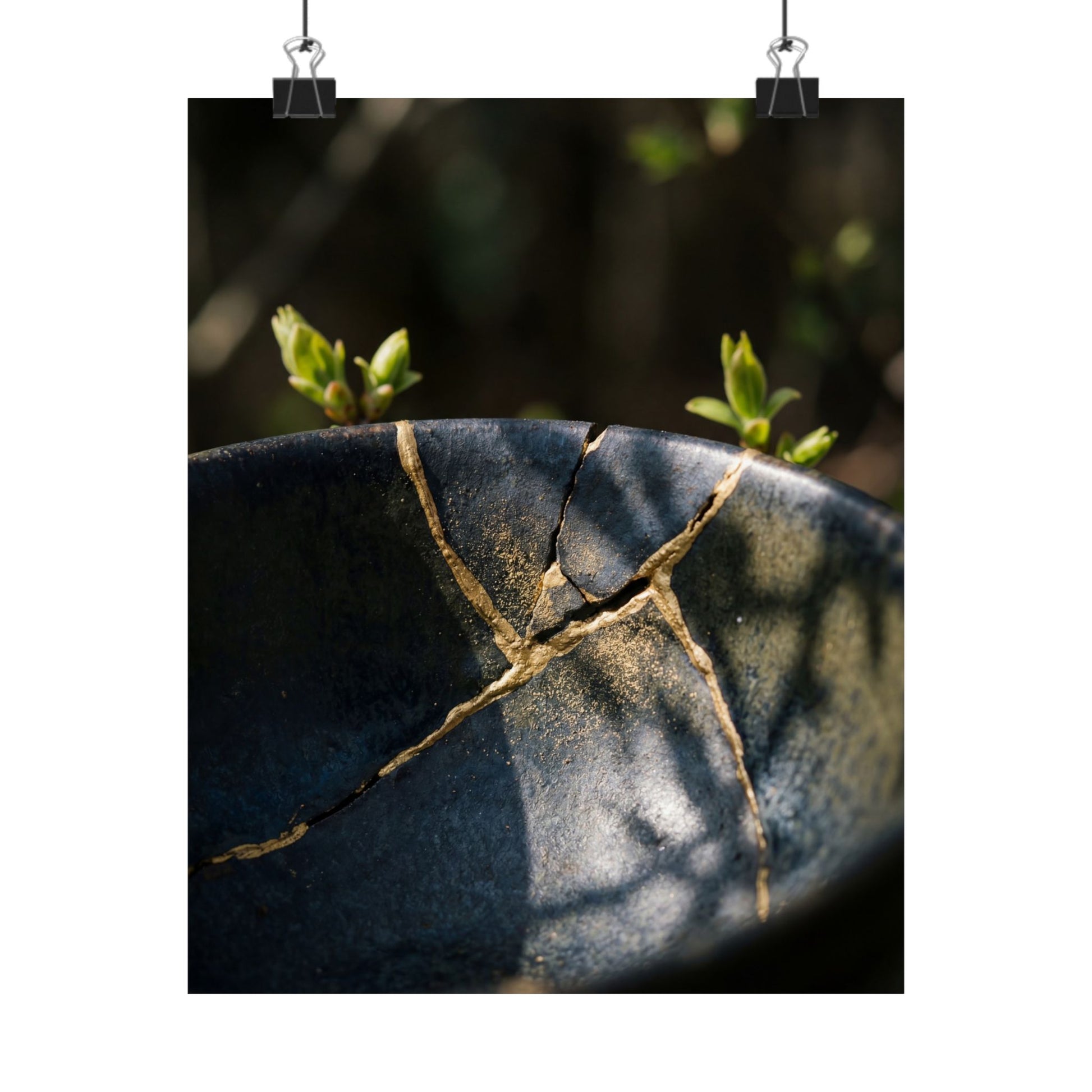 Spring Broken Pottery Shadow Zen Wall Art Print | Moody Decor Art Print