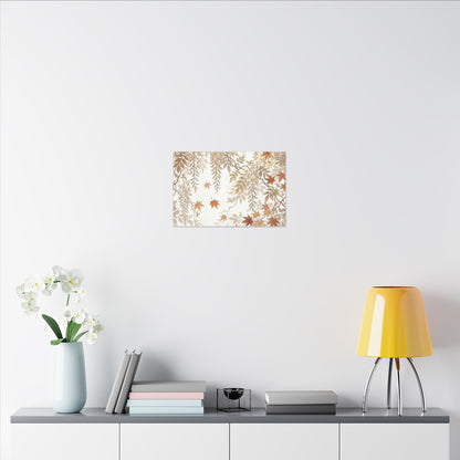 Shibui Wisteria Canvas Art - Japandi Japanese Pattern