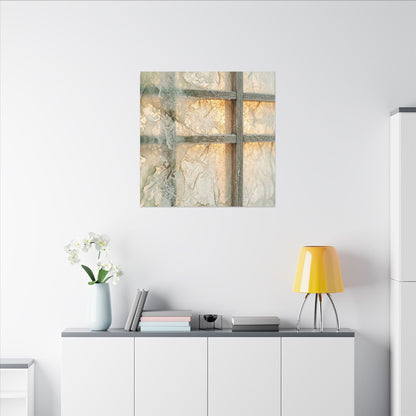 Winter Shoji Screen Watercolor Canvas Art | Elegant Decor