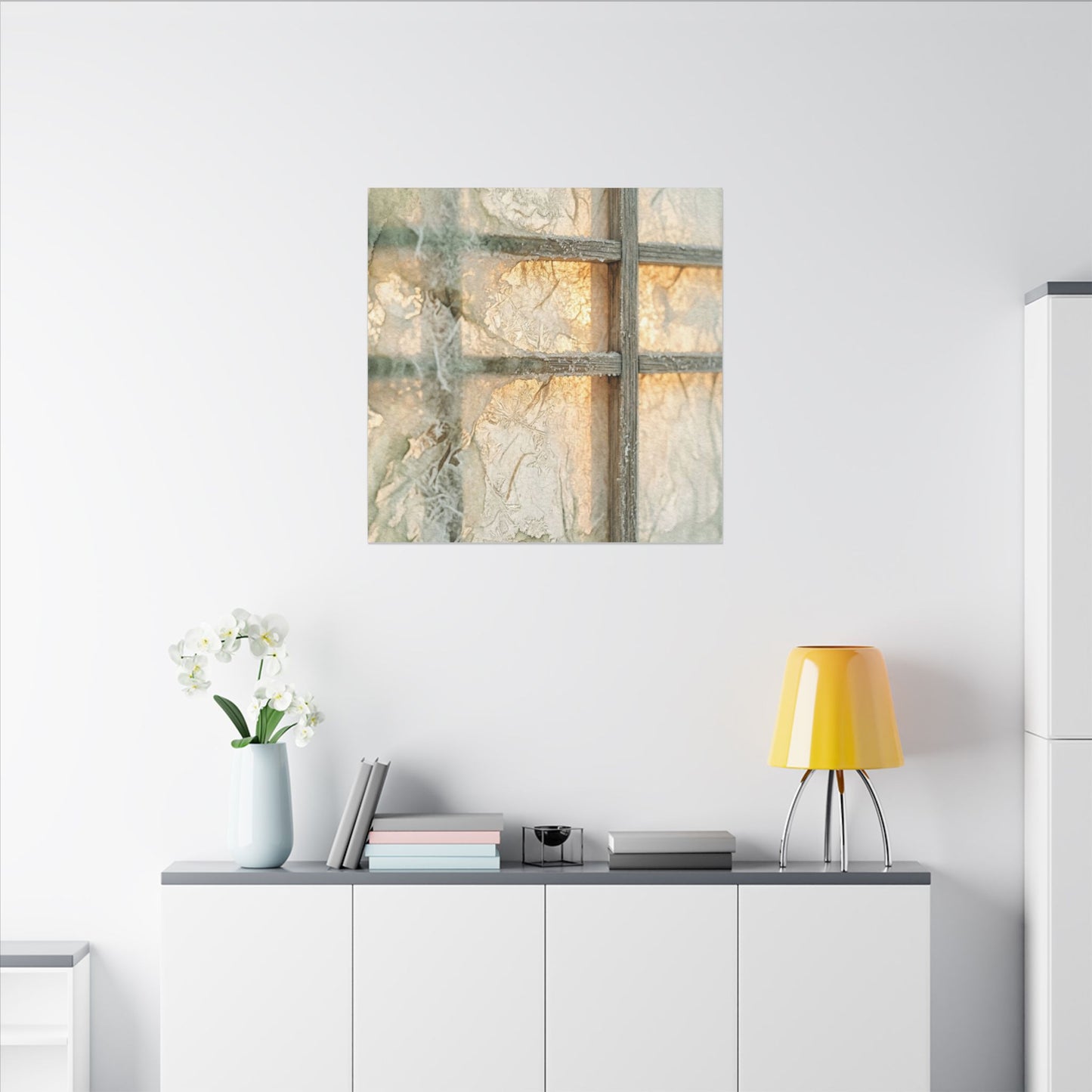 Ceramic Bowl Spring Canvas Art | Japandi Earthy Design