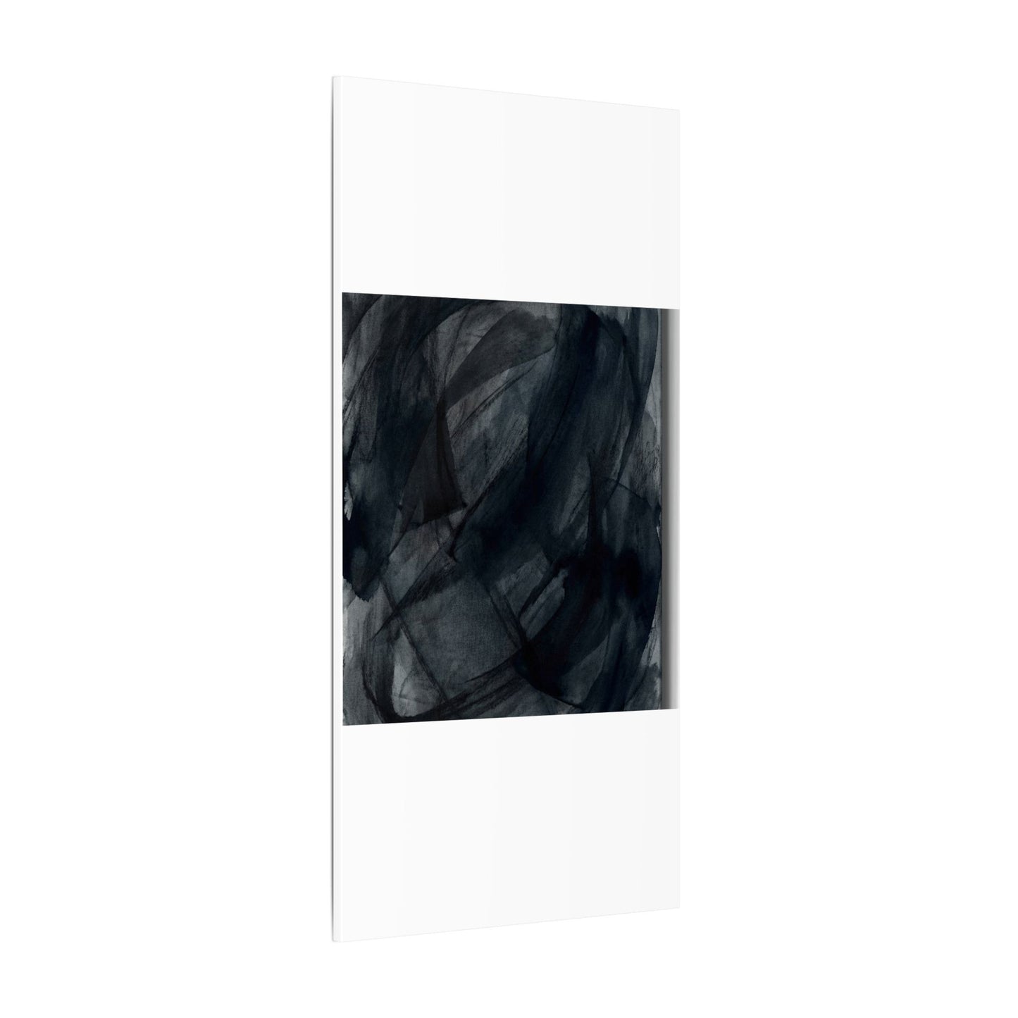 Deep Tones Dark Japandi Charcoal Canvas Art